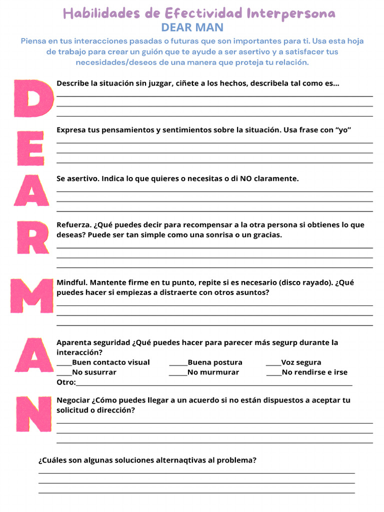 DBT Habilidades de Regulación Emocional | PDF