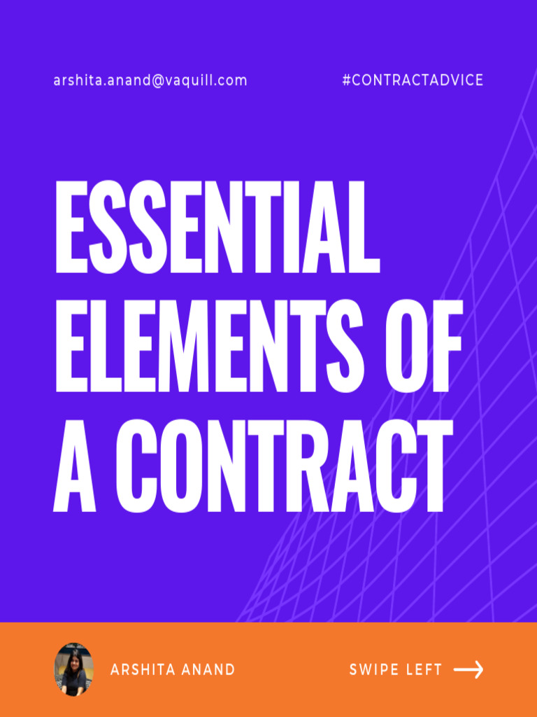 Key Elements of a Valid Contract | PDF