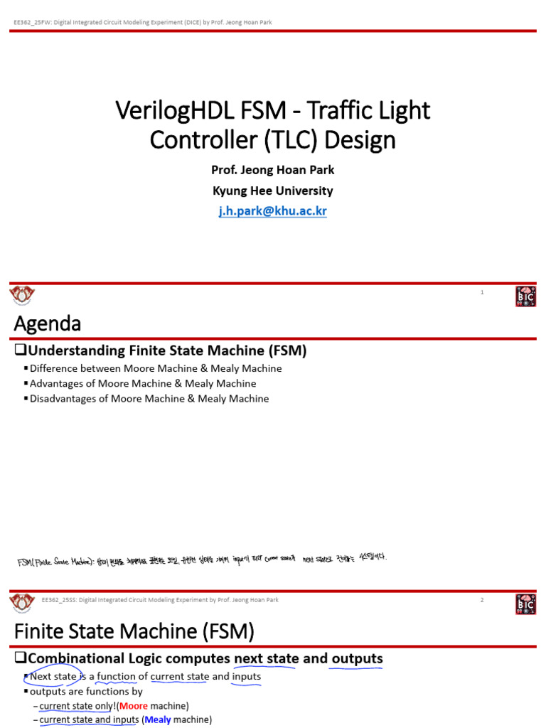 Verilog FSM Traffic Light Controller | PDF | Electronics | Electronic ...