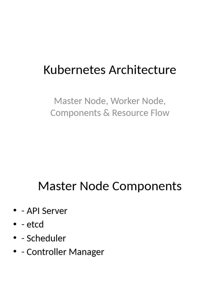 Kubernetes Architecture Overview | PDF