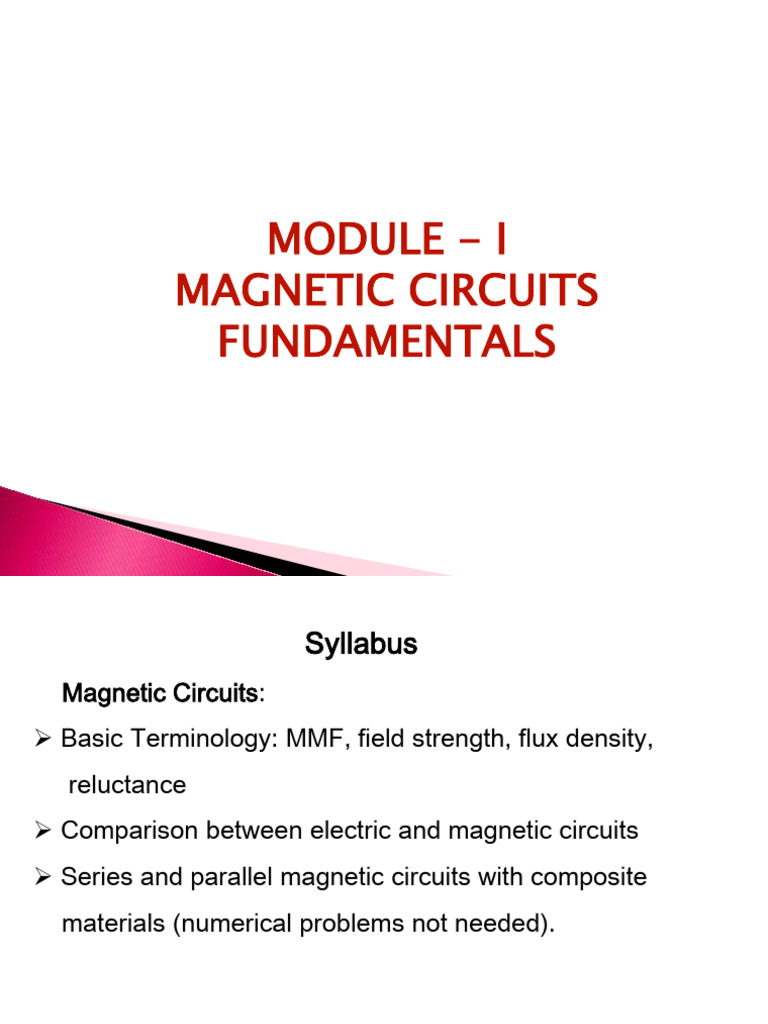 Magnetic Circuits Fundamentals Explained | PDF | Magnetic Field ...