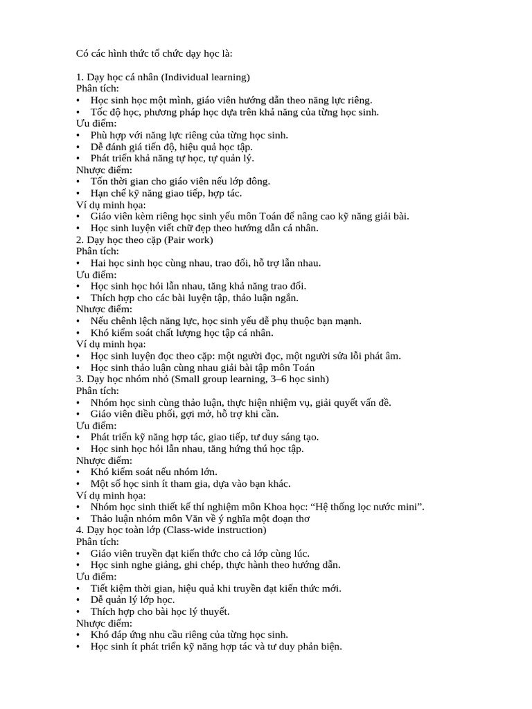 Hình TH C T CH C Giáo D C | PDF