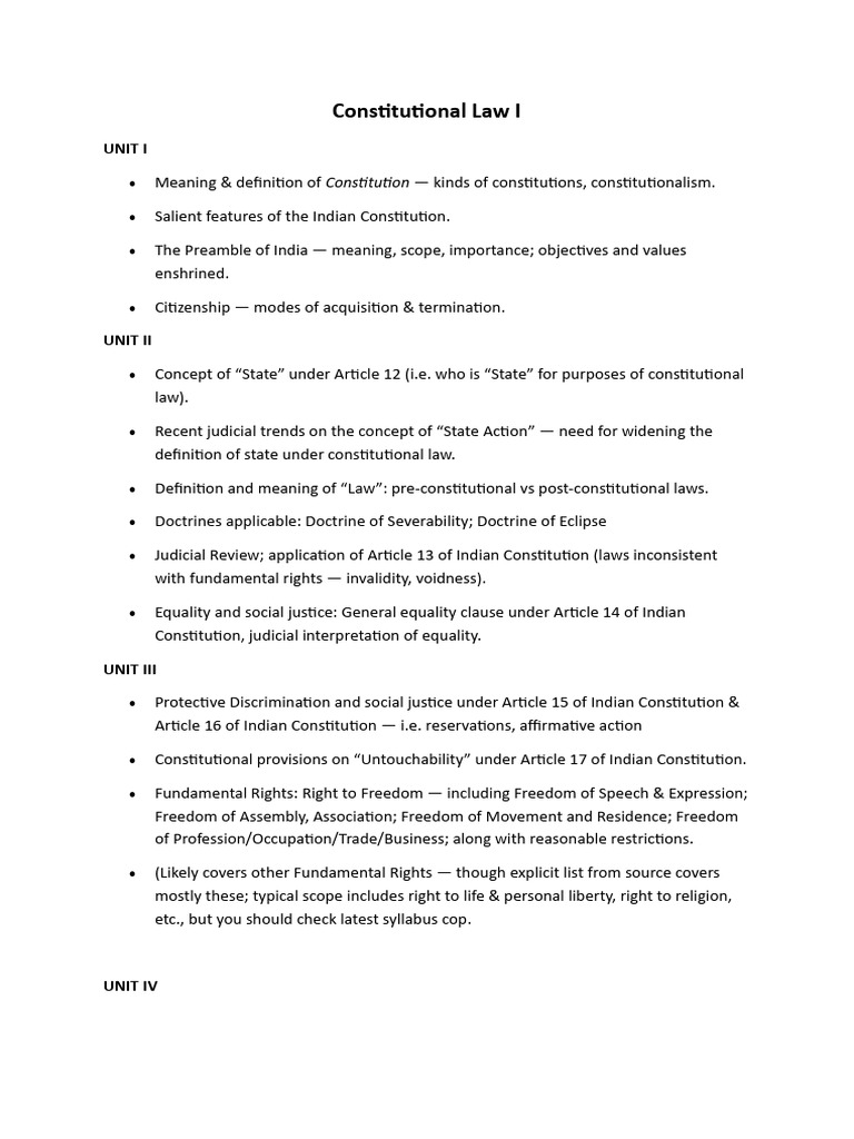 Constitutional Law I | PDF