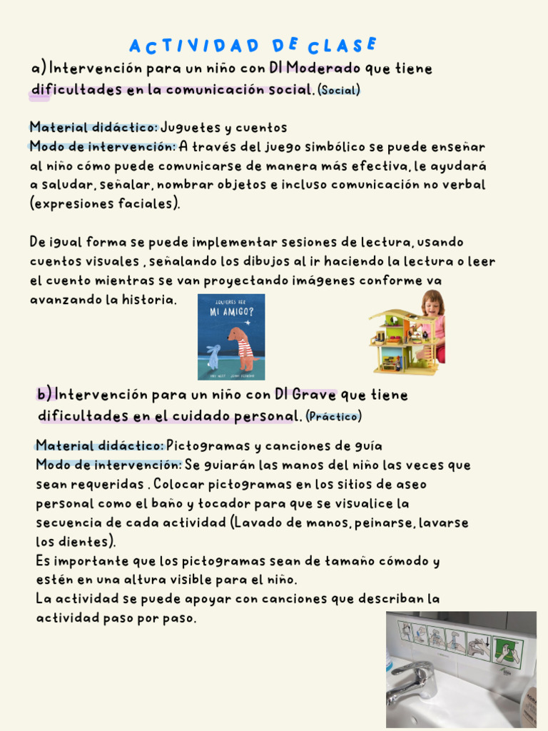 Intervenciones para niños con DI | PDF