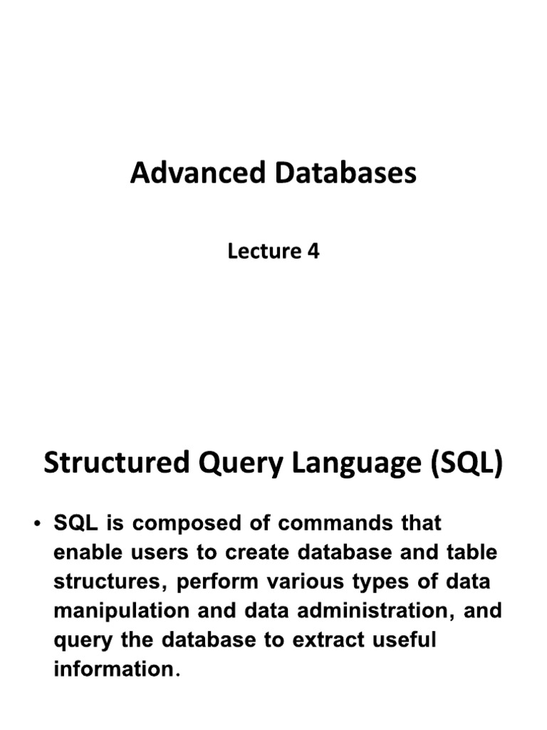 DB Lec04 | PDF