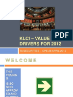 Klci Value Drivers 2012