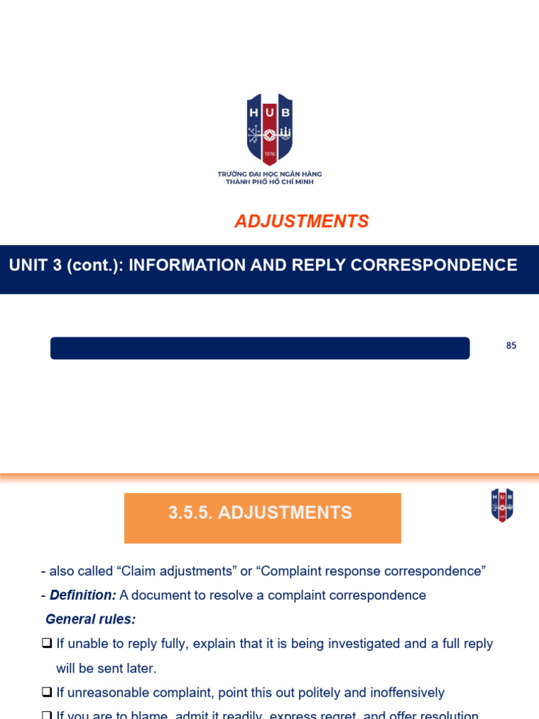 Unit 3 - Adjustments | PDF