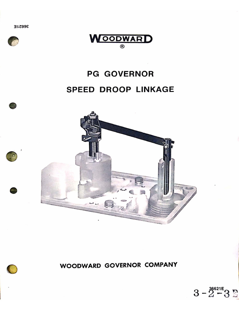 PG Governor Speed Droop Linkage | PDF