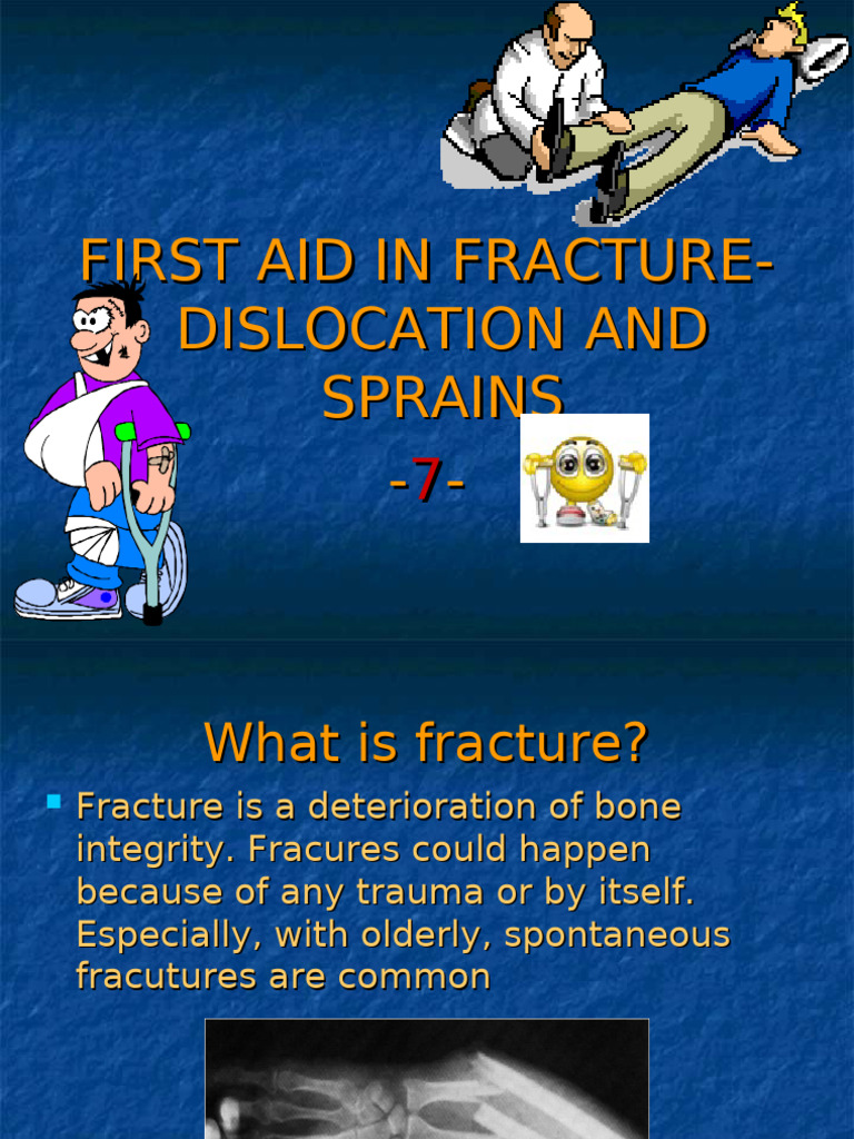 First Aid for Fractures, Sprains, and Dislocations | PDF | Arm | Elbow