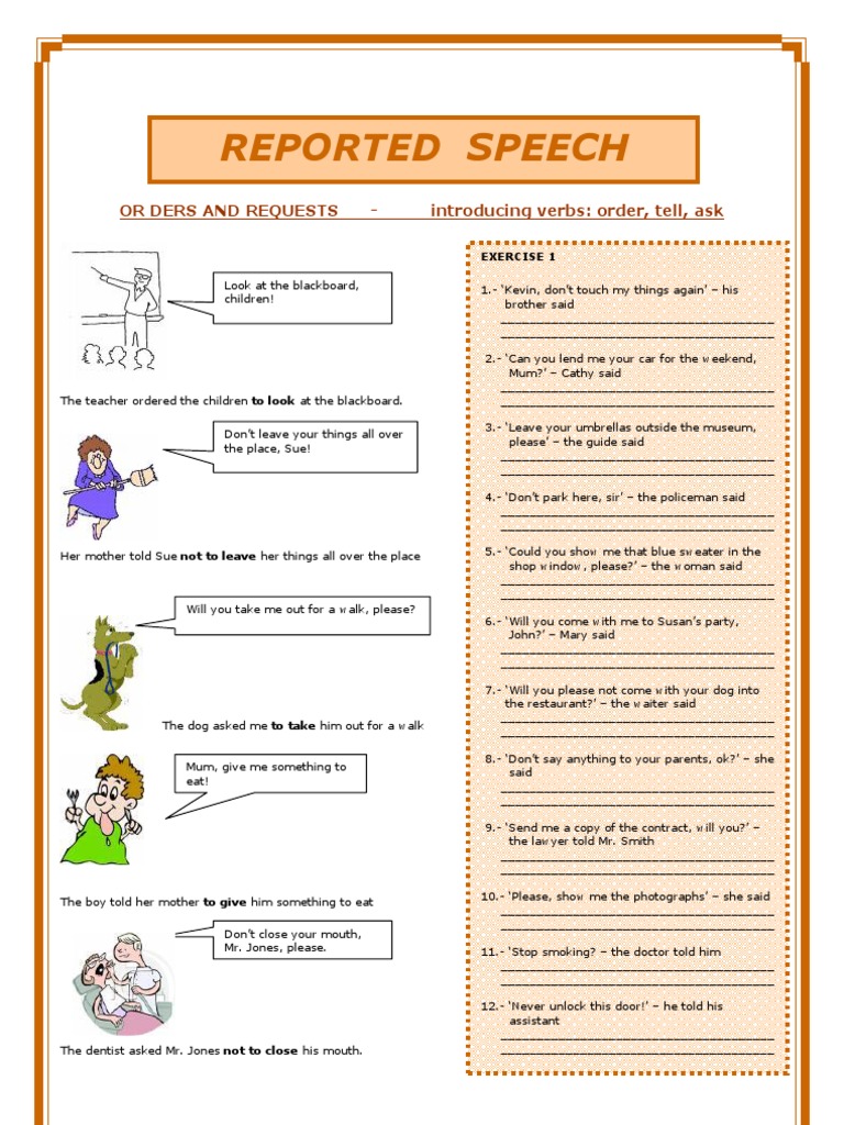 Reported Speech | PDF | Leisure