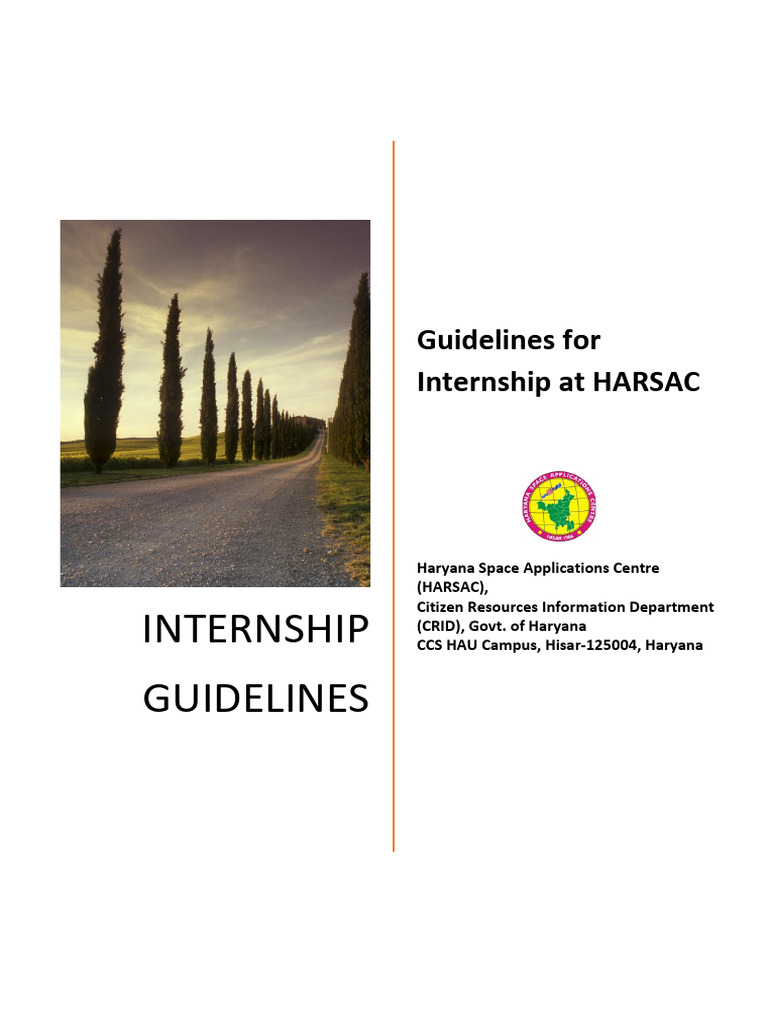 HARSAC Internship Guidelines for Freshers | PDF | Non Disclosure Agreement