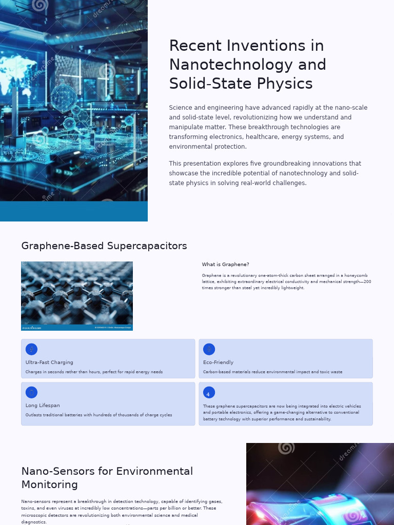 Recent Inventions in Nanotechnology and Solid State Physics 2 | PDF ...