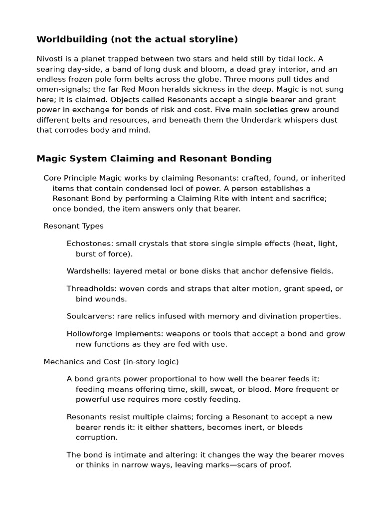 World Building | PDF