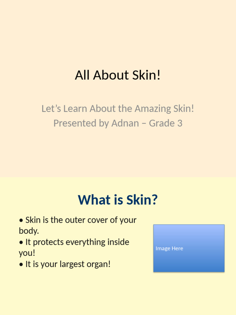Skin Presentation Kids Enhanced | PDF