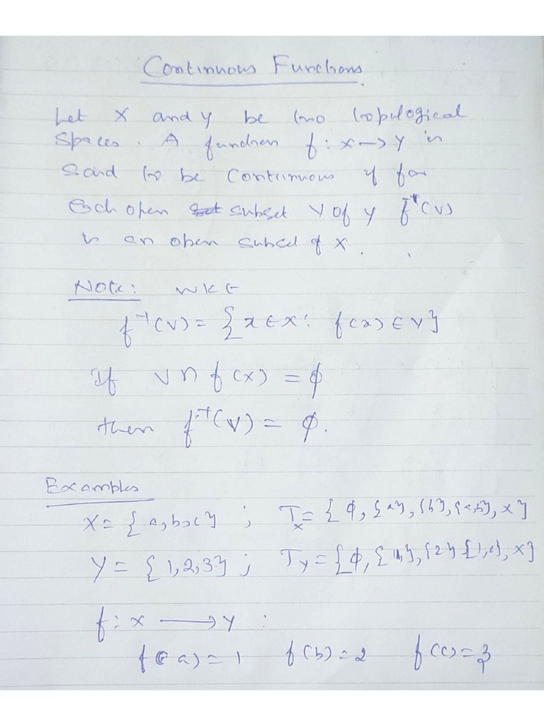 Continuous Functions | PDF