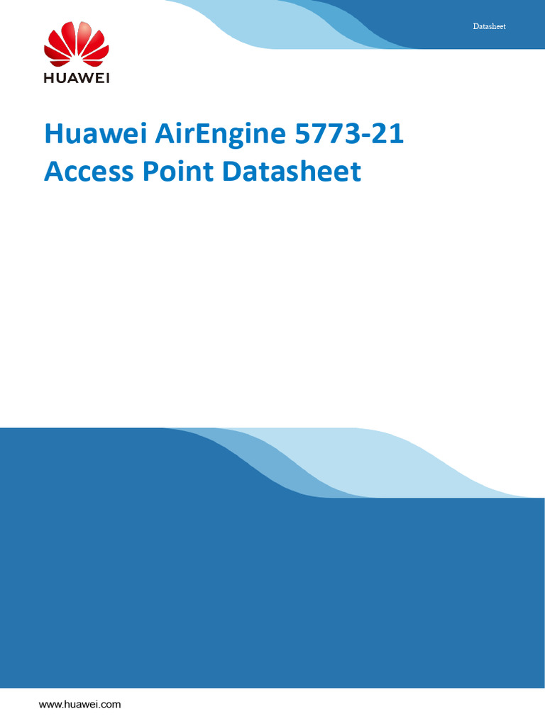 Huawei AirEngine 5773-21 Access Point | PDF | Wi Fi | Ieee 802.11