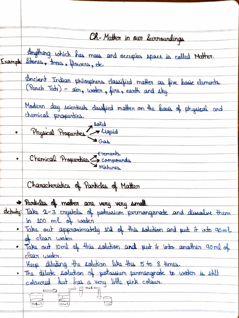 Chemistry Classwork Notes(1) | PDF