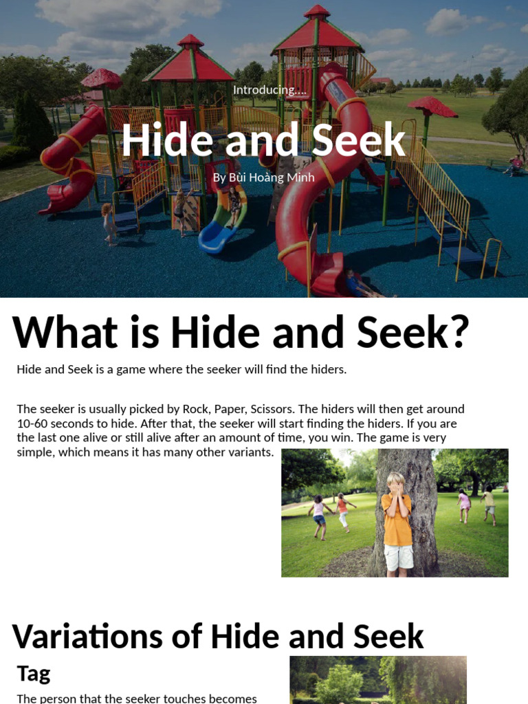 Hide and Seek | PDF