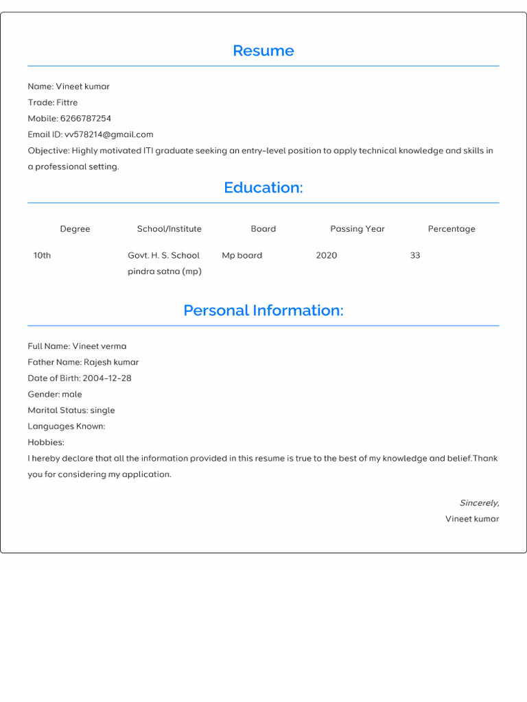 Resume | PDF