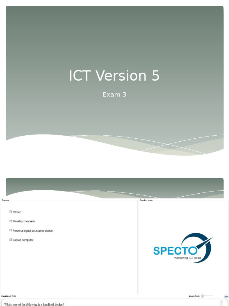 ICT Exam 3 | PDF