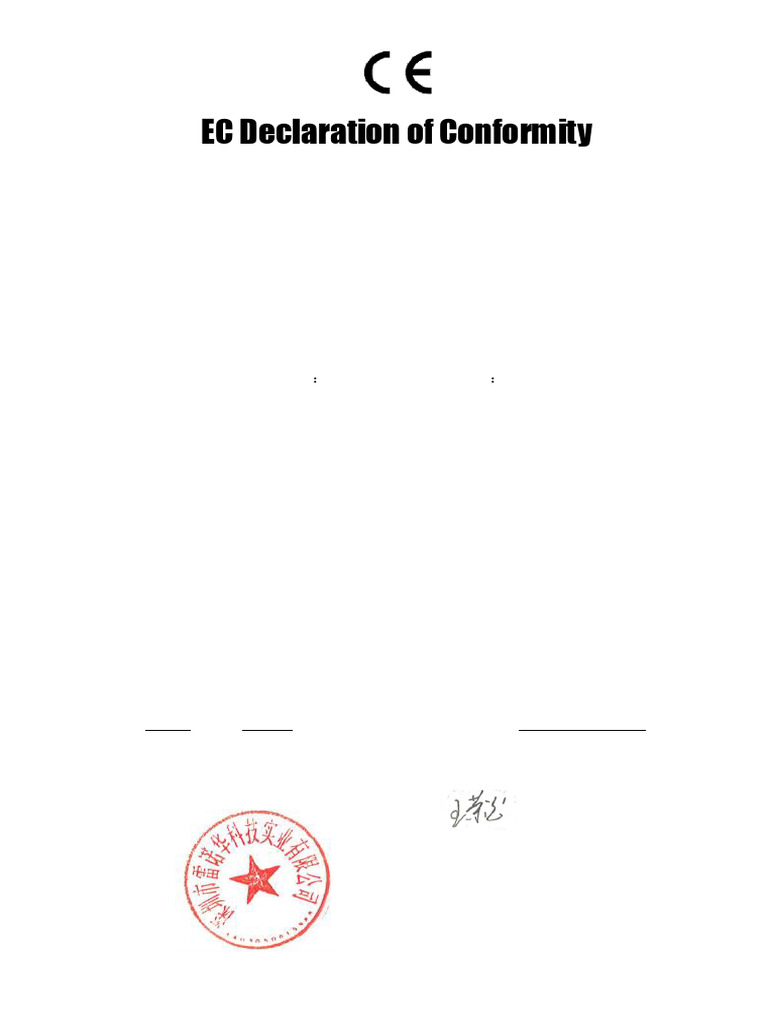 EC Declaration of Conformity for IVD Devices | PDF
