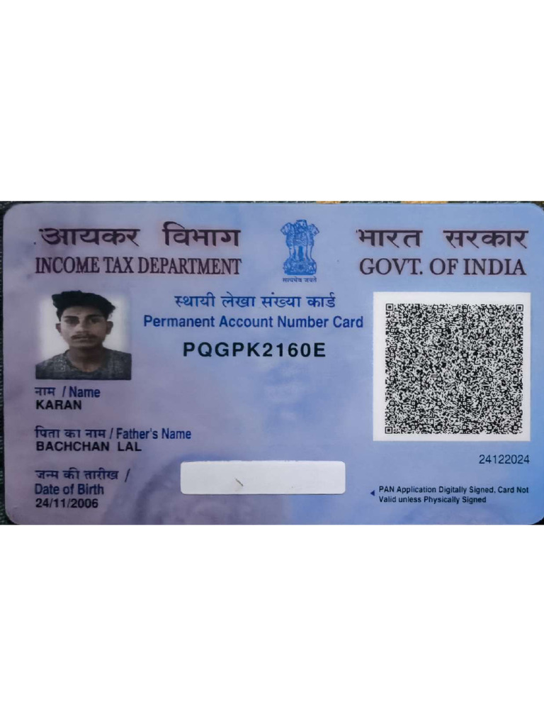 Karan Pan Card | PDF
