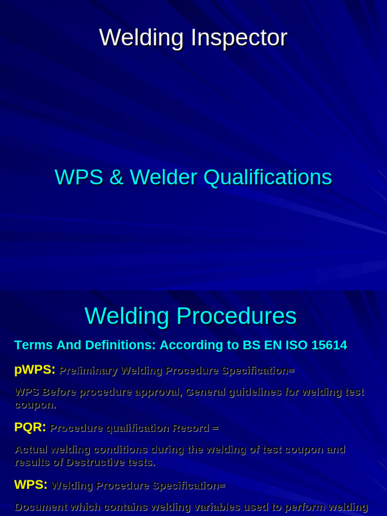 Welding Inspector Qualifications Guide | PDF | Welding | Construction