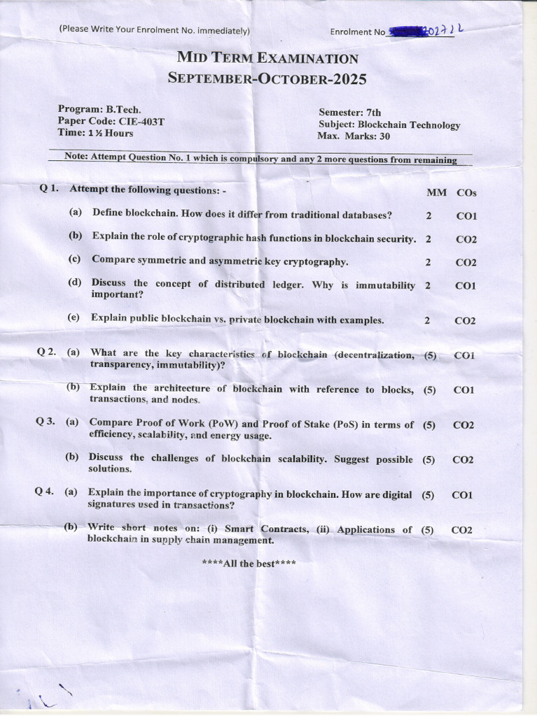 BT Midsem 2025 | PDF