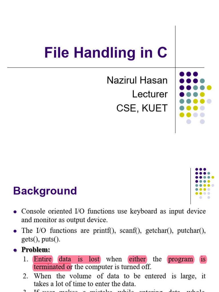 File Handling Techniques in C | PDF | Pointer (Computer Programming ...