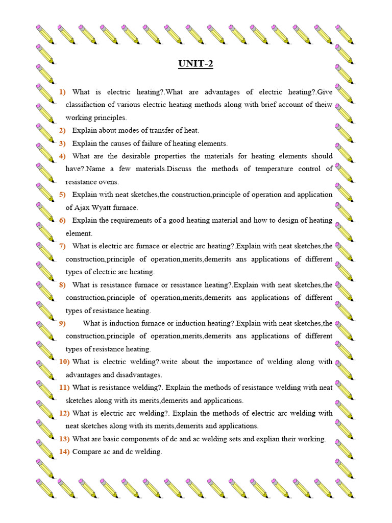 Fuee 2nd Unit Assignment Questions | PDF