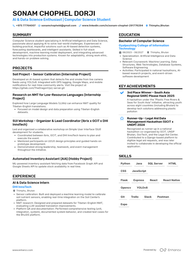 AI & Data Science Student Profile | PDF | Artificial Intelligence ...