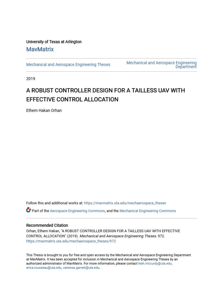 A Robust Con A Robust Controller Design For A T Troller Design For A ...