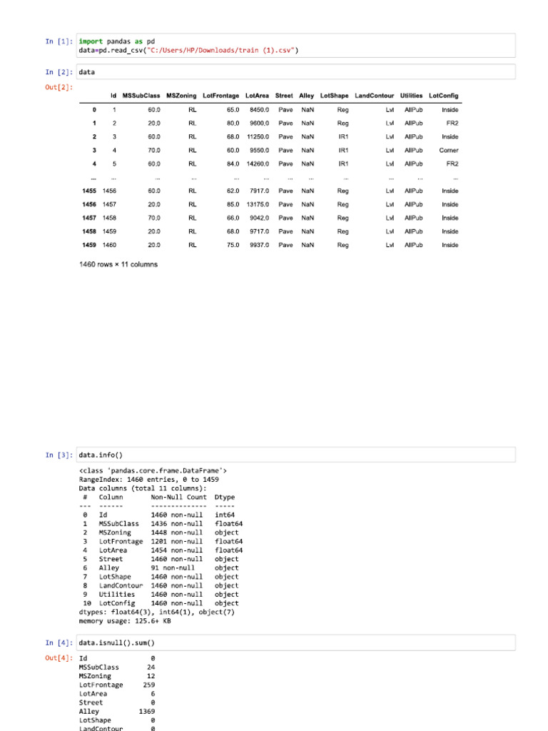 Missing Values | PDF