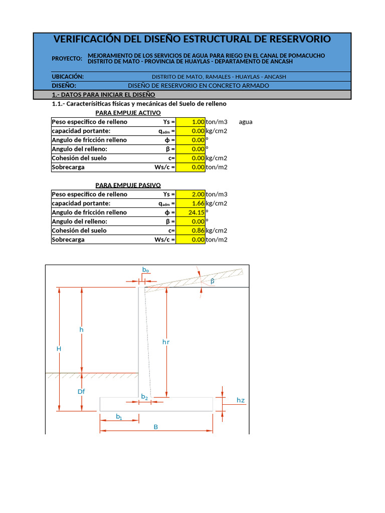 Diseño Del Reservorio SB - Ok!! | PDF | Naturaleza | Materiales