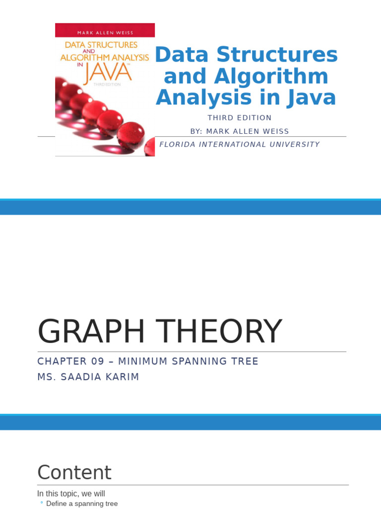 Lec16 Chap09 Minimum Spanning Tree | PDF | Vertex (Graph Theory ...