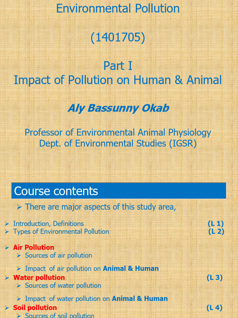 Effects of Environmental Pollution | PDF | Atmosphere Of Earth | Pollution
