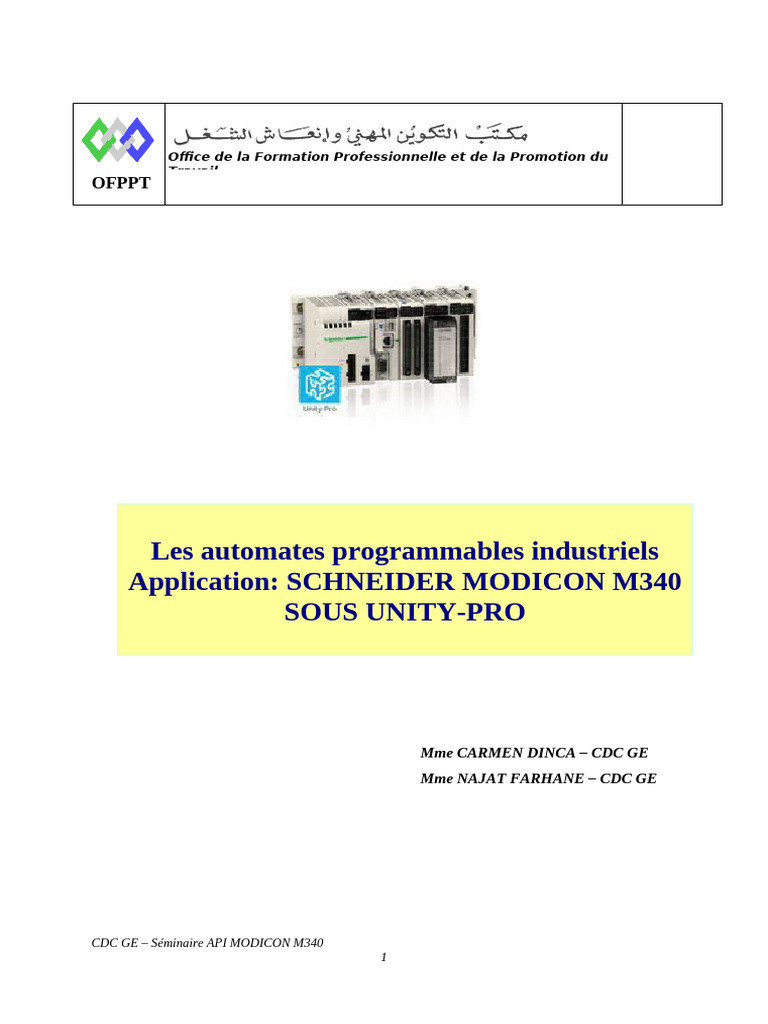 Séminaire sur l'API Modicon M340 | PDF | Protocoles Internet | Ethernet