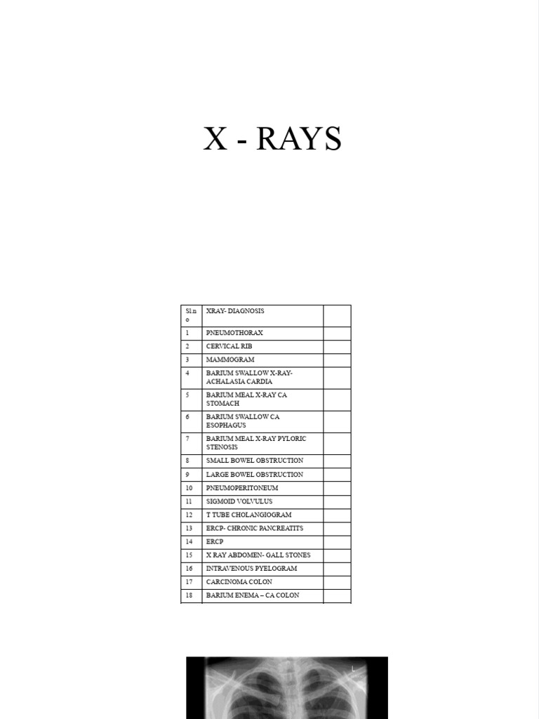 Xray Images | PDF