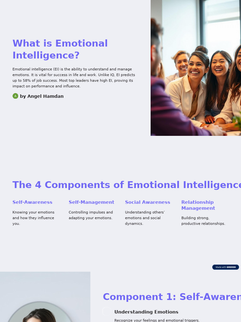 Understanding Emotional Intelligence Components | PDF | Emotions ...