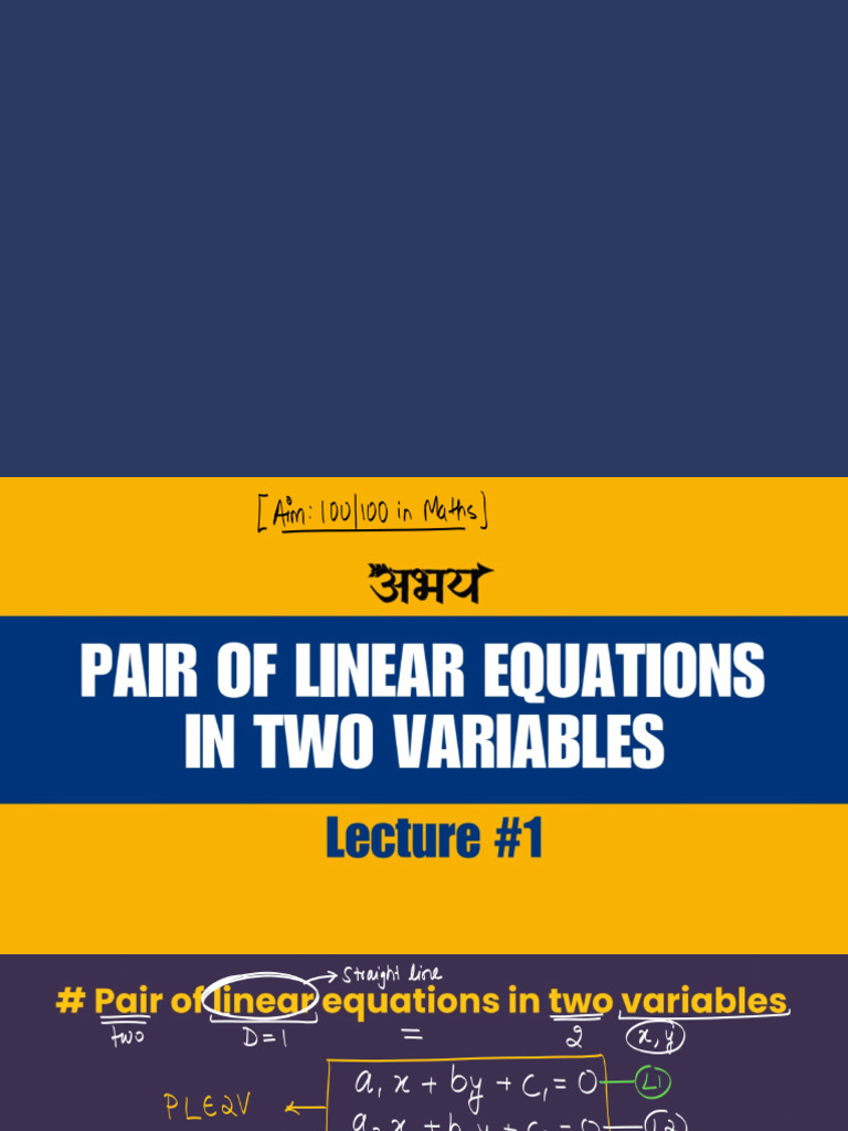 Lin Eq L-1 | PDF