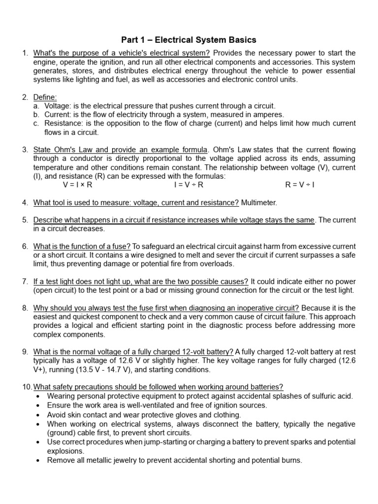 Vehicle Electrical System Overview | PDF | Direct Current | Rectifier