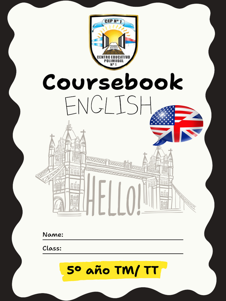 MANUAL DE INGLES 5° AÑO CEP 1 | PDF