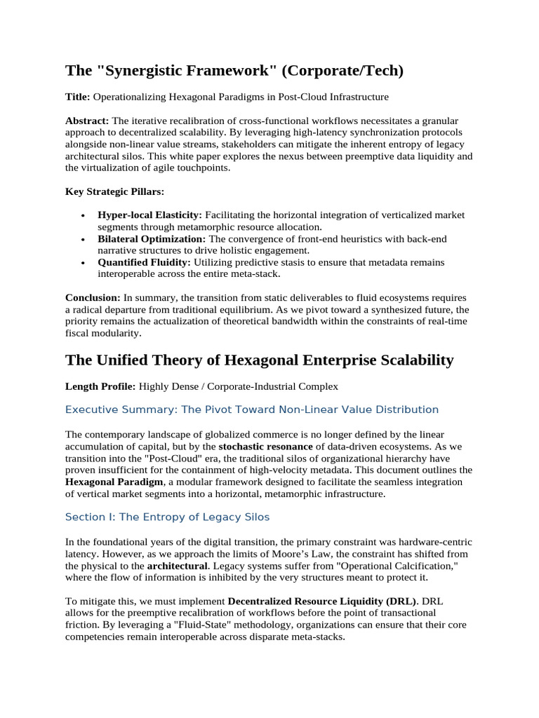 Strategic Framework v4.2 CONFIDENTIAL FINAL | PDF | Scalability | Metadata