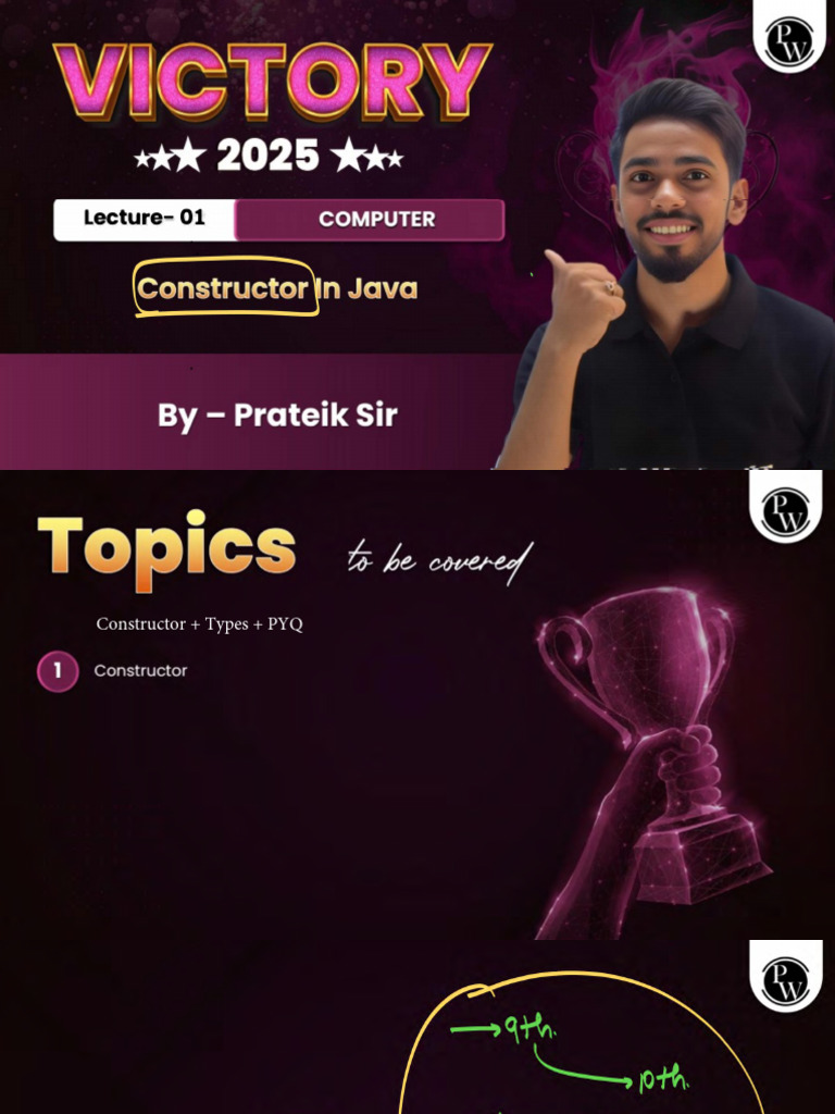 Constructor 01 Class Notes | PDF