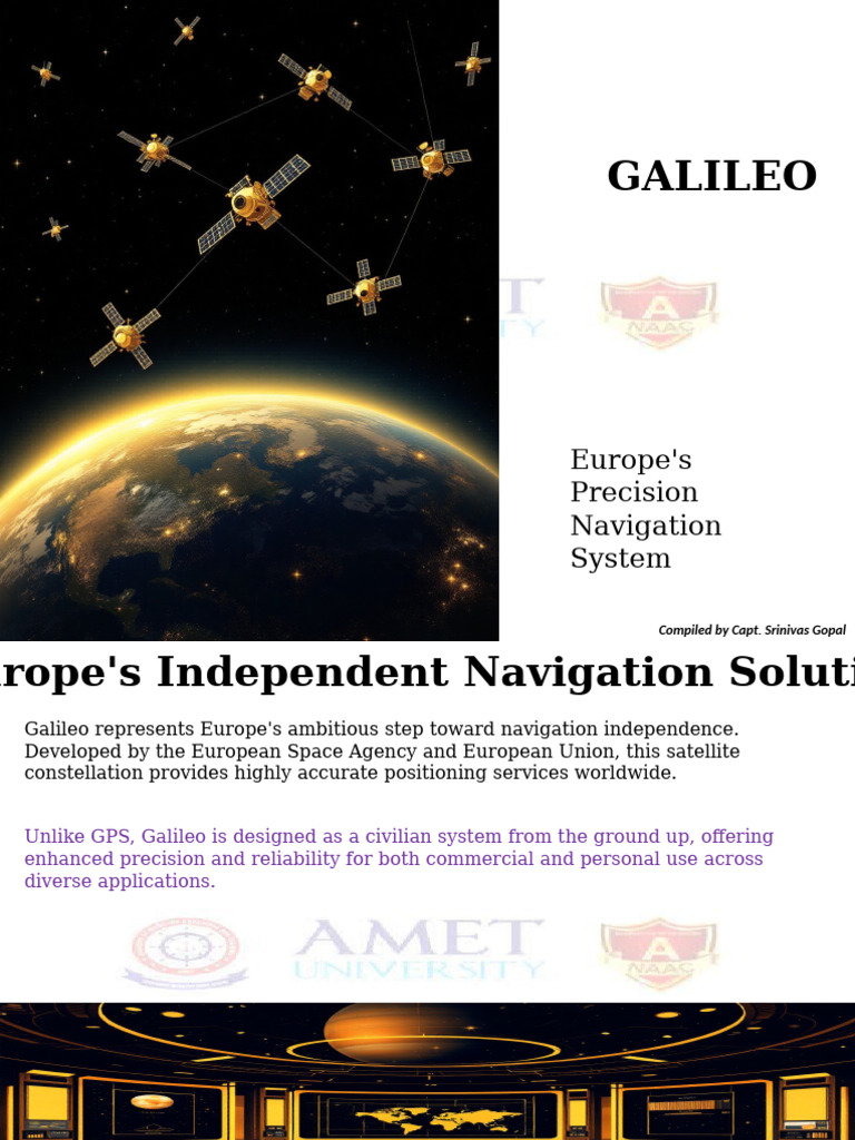 Europe's Galileo Navigation System Overview | PDF | Satellite ...
