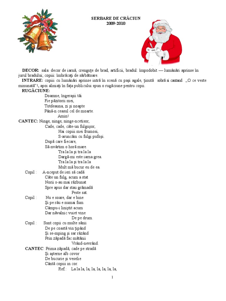 Serbare Craciun Educatoarea Ro
