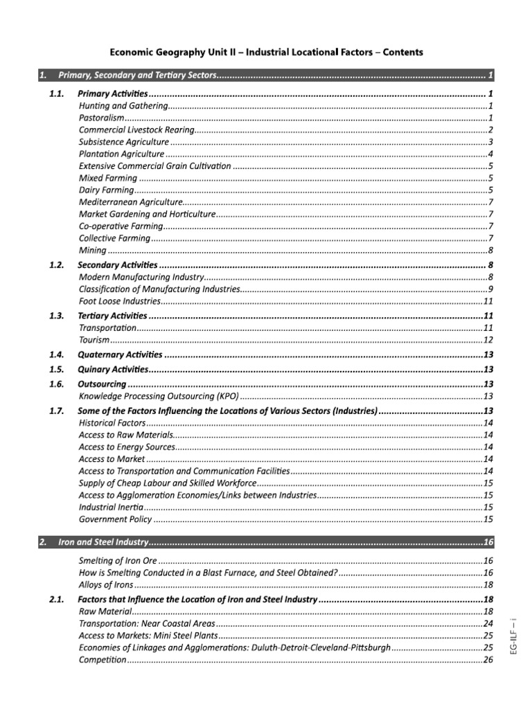 Geography Economic | PDF