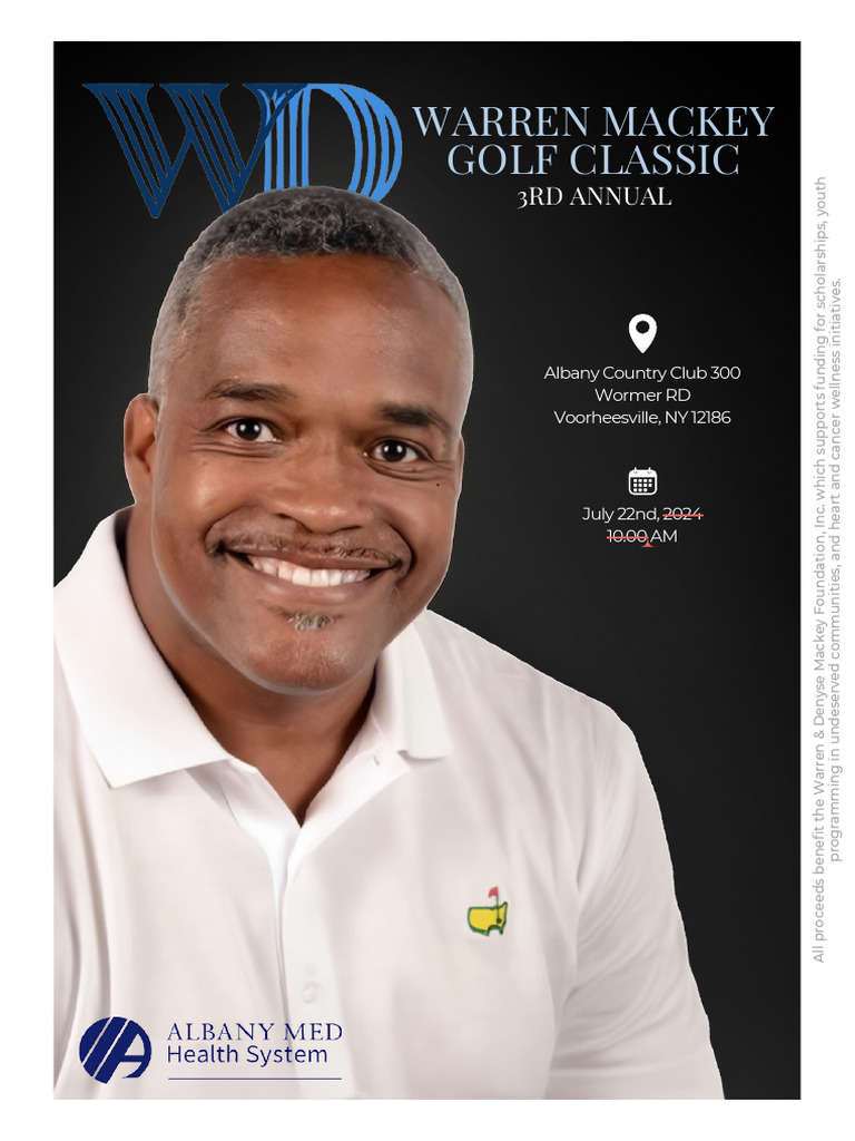 3rd Annual Warren Mackey Golf Classic | PDF