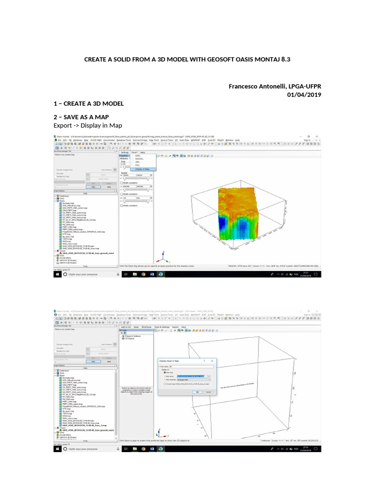 Sólido3D - Isosurface and Multiples surfaces VOXI | PDF