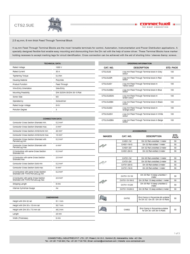 CTS2.5UE | PDF | Electrical Equipment | Electrical Engineering